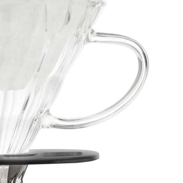 Yama Glass Cone Coffee Dripper - Black