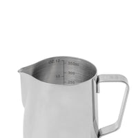 Barista Basics Milk Frothing Pitcher, 12oz, Silver