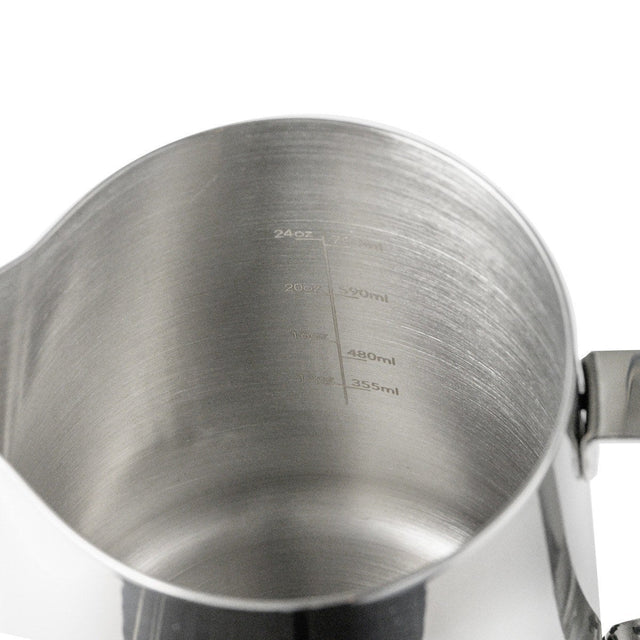 Barista Basics Milk Frothing Pitcher, 32oz, Silver