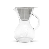 Yama Glass Coffee Drip Pot w/ Glass Handle & Filter Cone - 20oz